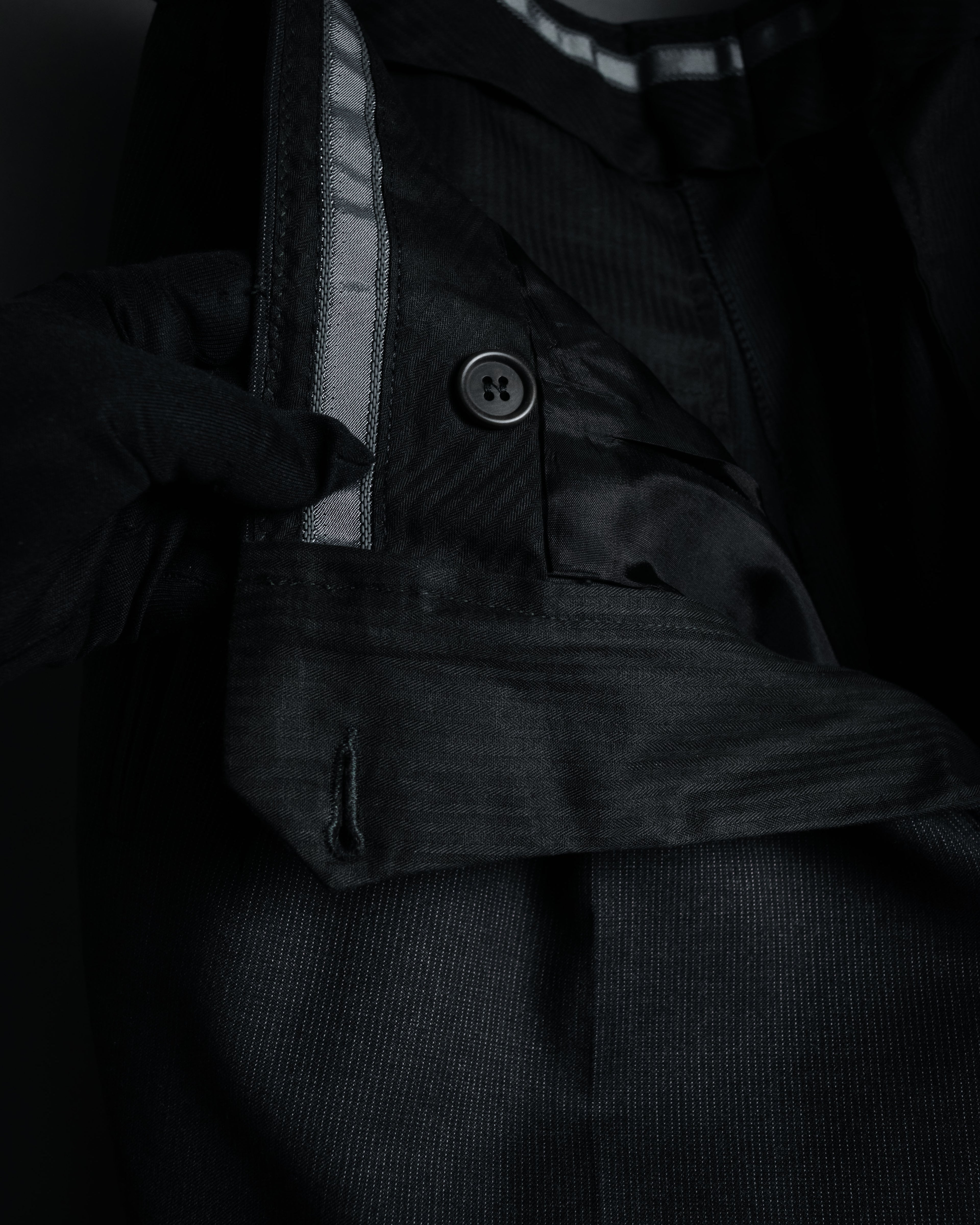 "GIORGIO ARMANI" 90’s draped double breasted suit set-up