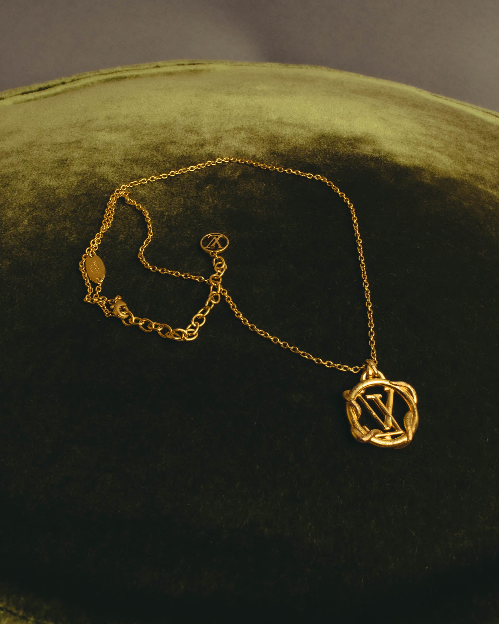 "Louis Vuitton" 2010's Gold-tone chain necklace