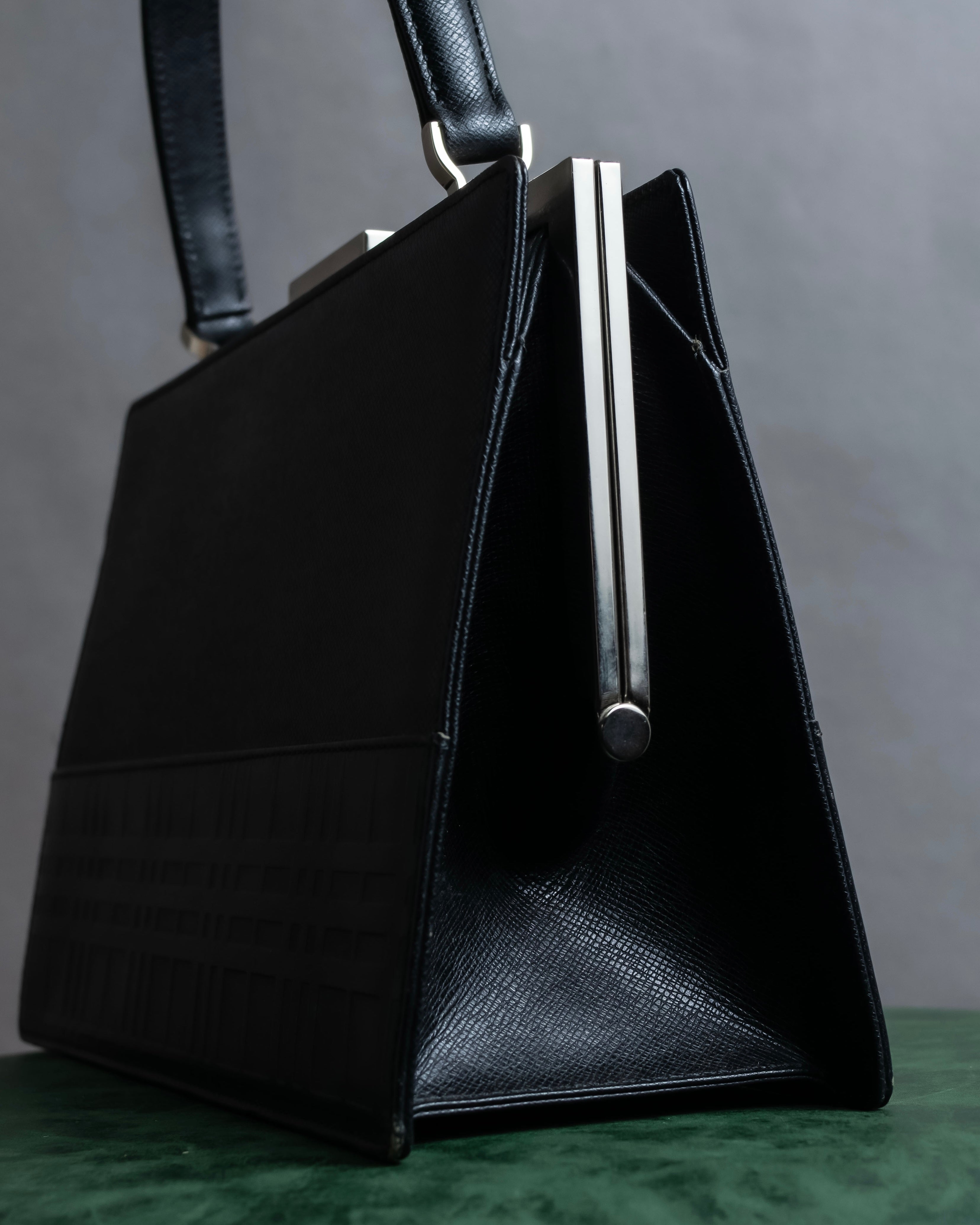 "BURBERRY" Nova check embossed leather hand bag