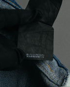 “Balenciaga” 2016-18’s tapered denim pants with neon back patch
