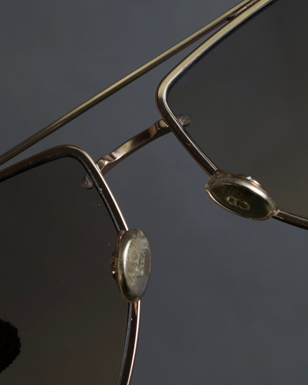 "Christian Dior" Metal acetate combination design sunglasses