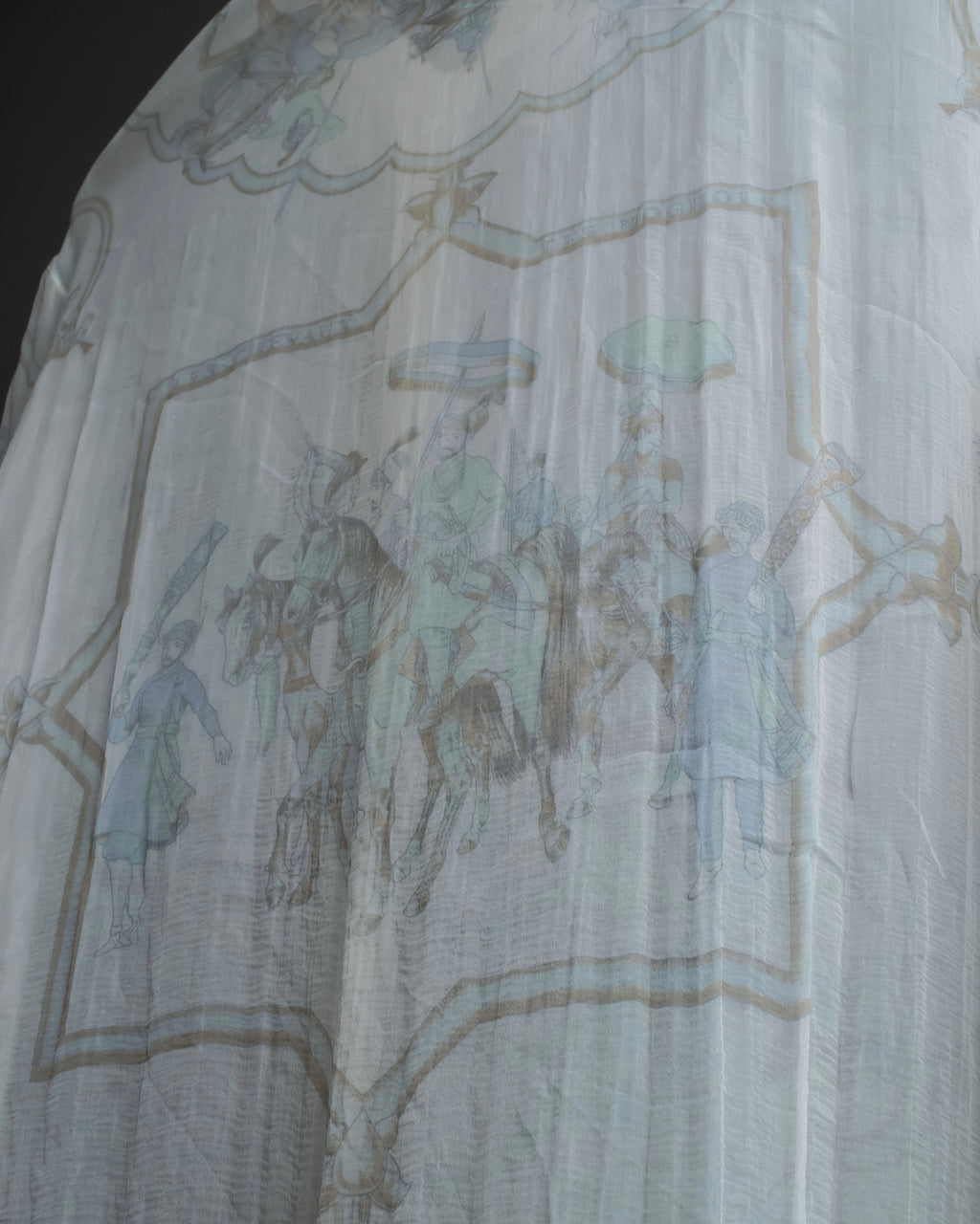 "HERMES" Margiela period abstract pattern shirt