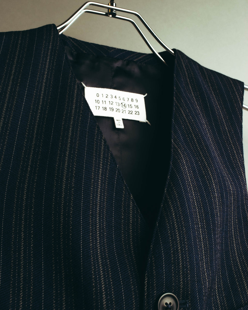 "Maison Margiela" 2018SS Tailored pinstripe wool waistcoat