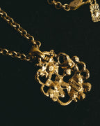 "Yves Saint Laurent" 80's-90's Sculptural floral pendant necklace
