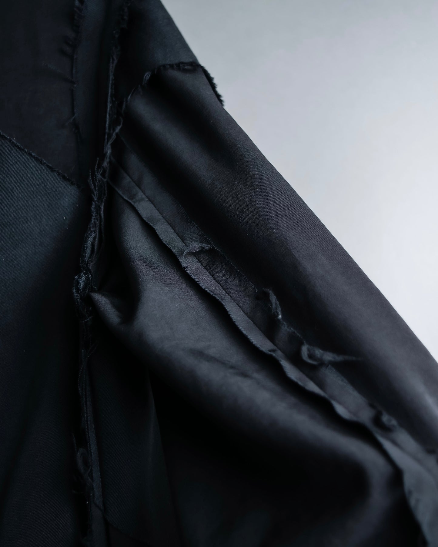 "B Yohji Yamamoto" Inside-out design super long shirt coat