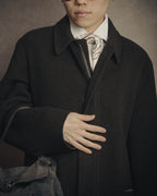 –SPECIAL– “HERMES” 90’s-00’s Concealed placket wool zip coat