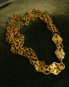 -SPECIAL- “CHANEL” 80’s-90’s ornate gold chain necklace