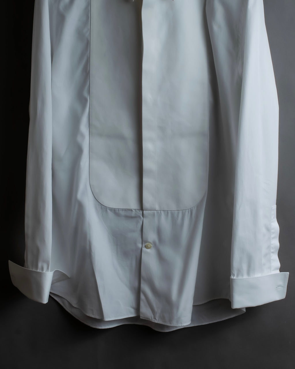 "GIVENCHY" Bosom panel design white shirt