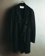 “VALENTINO” 2015-2018 Draped ruffle long coat