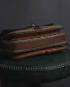 "CELINE" 80’s macadam canvas shoulder bag