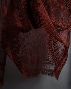 -SPECIAL- "HERMES" 00's Jean-Paul Gaultier Era Engineered Lace Shirt