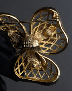 "BALENCIAGA" Floral＆leaf motif brooch set of 2