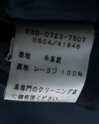 "GUCCI" Box silhouette calf leather tailored jacket