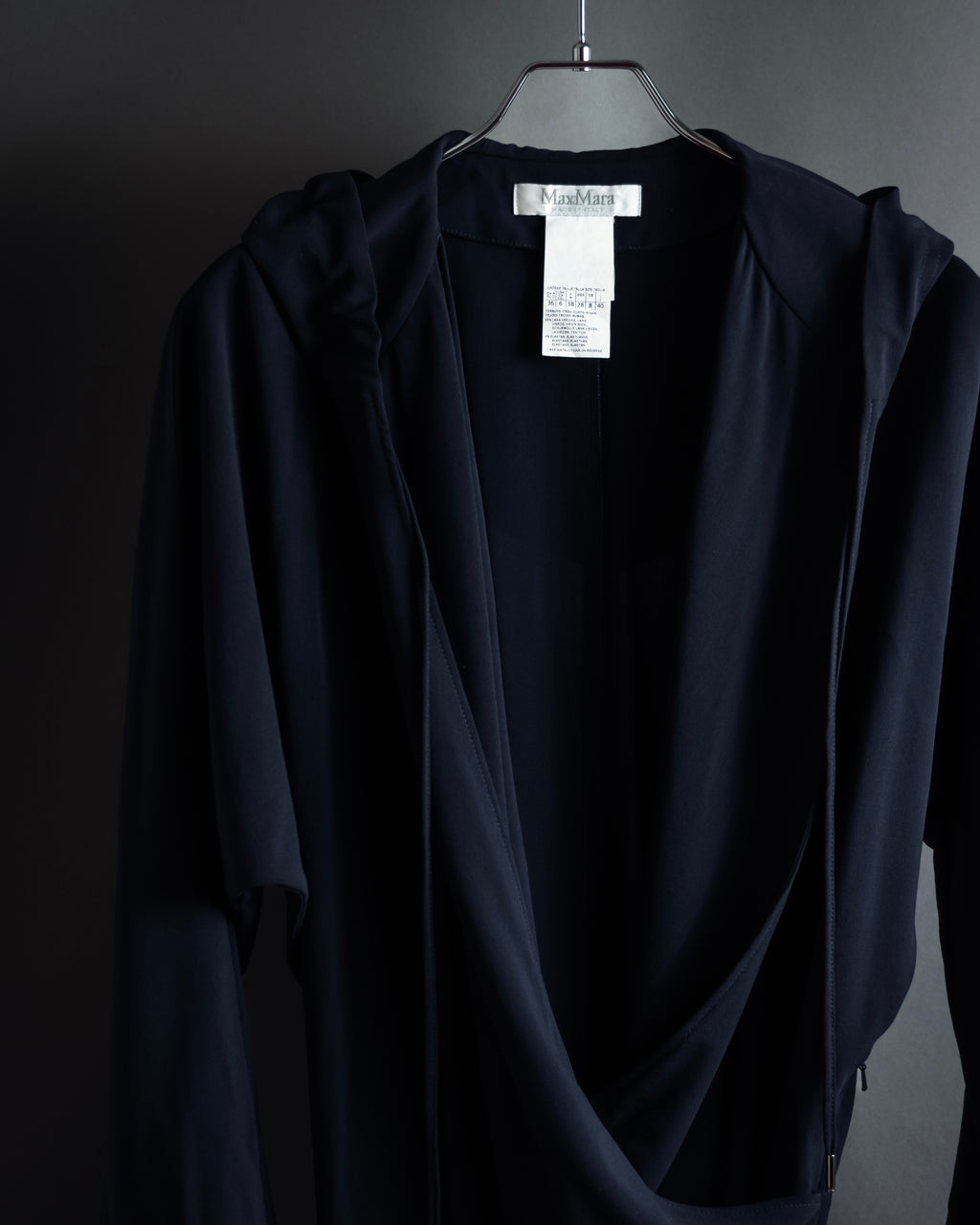 "Max Mara" Draping design hooded coat