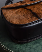 "GUCCI"「1947」 pony leather combination bamboo hand bag