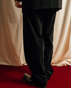 "ARMANI COLLEZIONI" Black corduroy relaxed set up