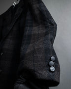 “COMME des GARÇONS HOMME”
88AW Boxy plaid tailored jacket