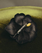 "CHANEL" 80's-early 90's Sculptural camellia brooch
