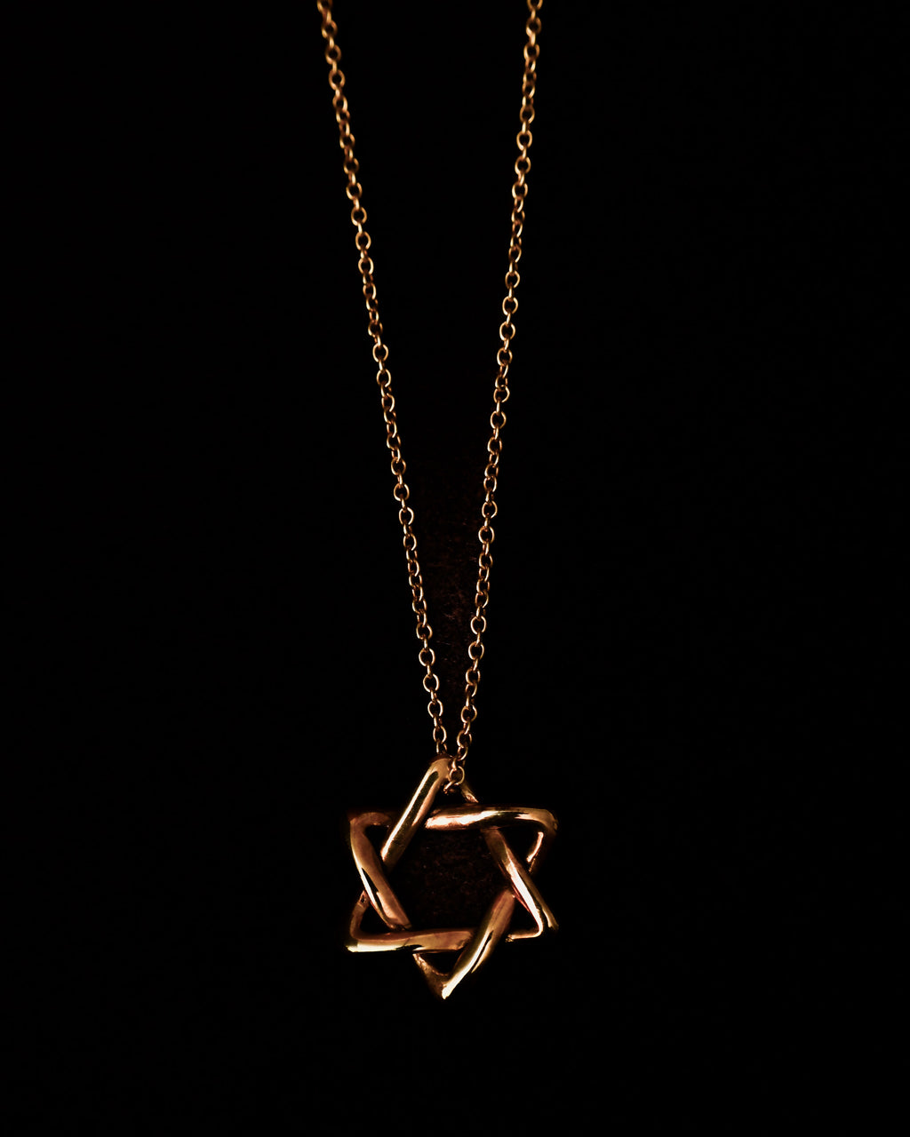 Tiffany&Co./ “Star of David” 18K Yellow Gold Necklace