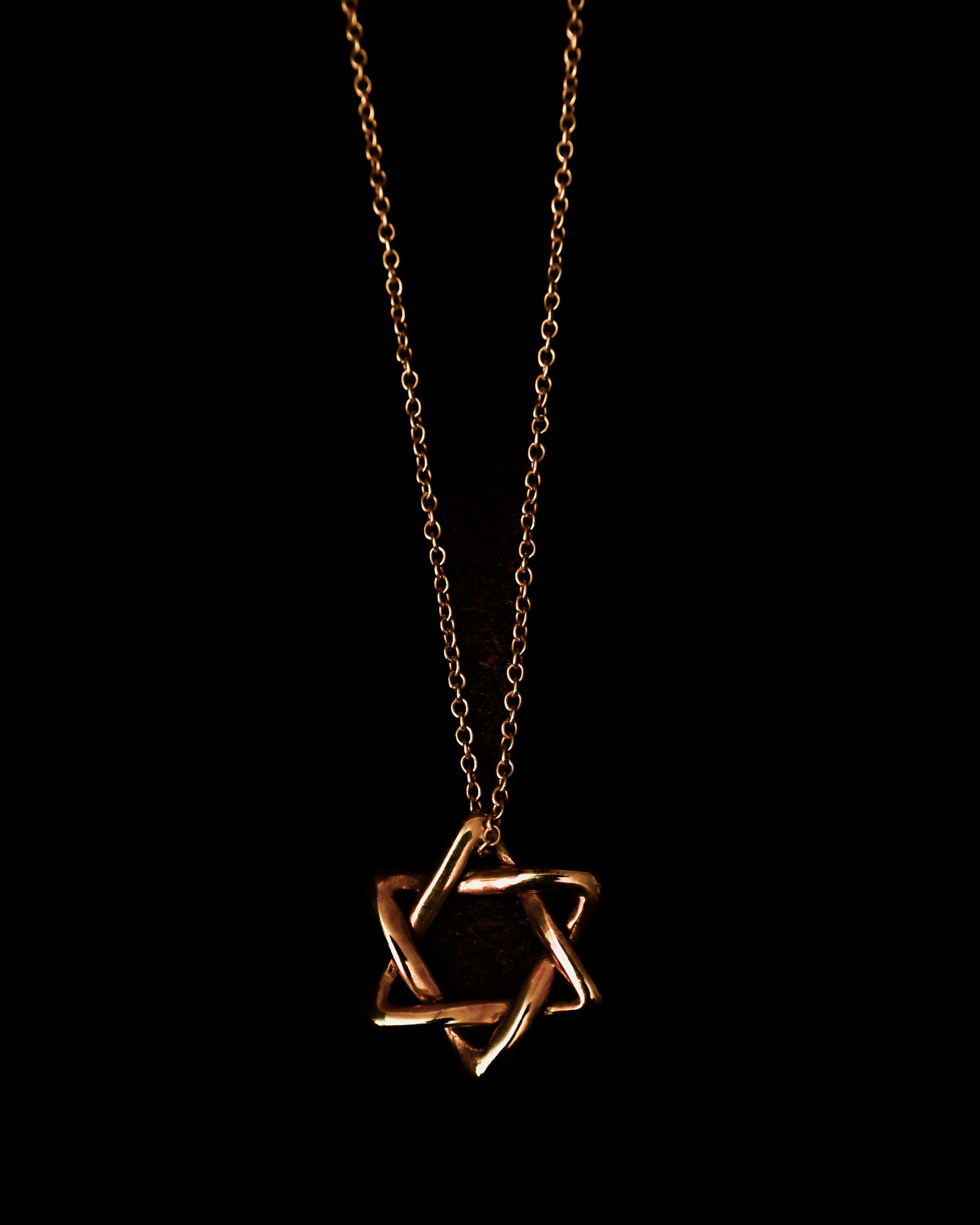 Tiffany&Co./ “Star of David” 18K Yellow Gold Necklace