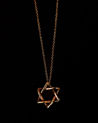 Tiffany&Co./ “Star of David” 18K Yellow Gold Necklace