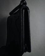 "Salvatore Ferragamo" 90’s-00’s Archive shoe motif embossed leather mini bag