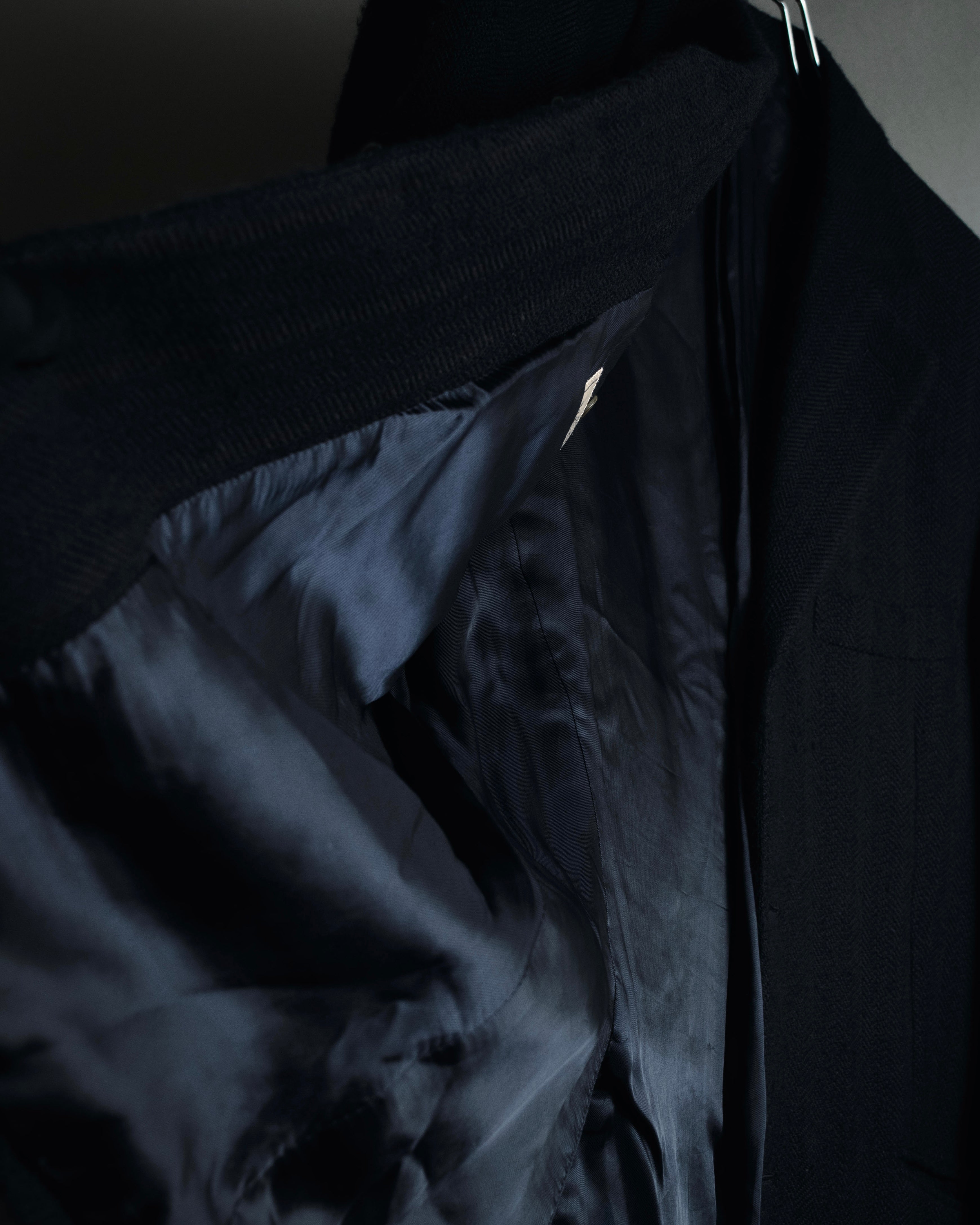 "HERMES" 90’s cashmere blend heritage vip limited tailored jacket