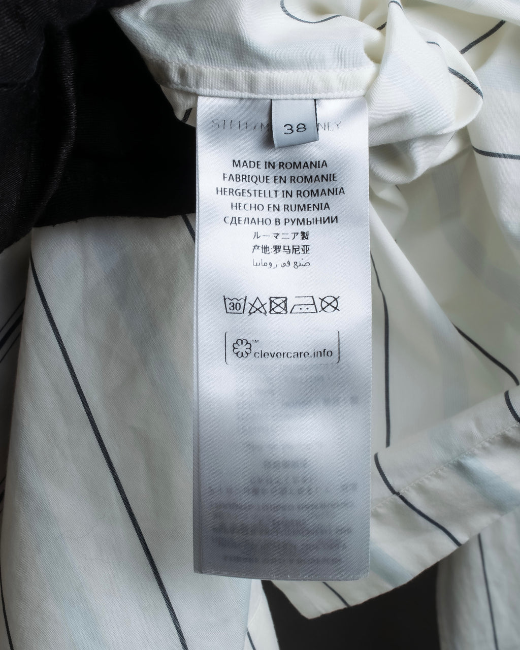 "STELLA McCARTNEY" 18SS Drag queen graphic design stripe shirt