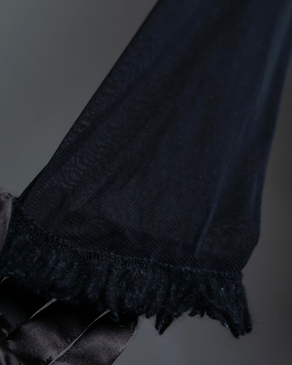 “Jean Paul Gautier” Fringe detailed  asymmetry shear top