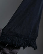 “Jean Paul Gautier” Fringe detailed  asymmetry shear top