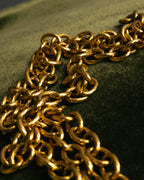 -SPECIAL- “CHANEL” 80’s-90’s ornate gold chain necklace