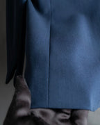 "Christian Dior" Asymmetrical gathered design tailored jacket