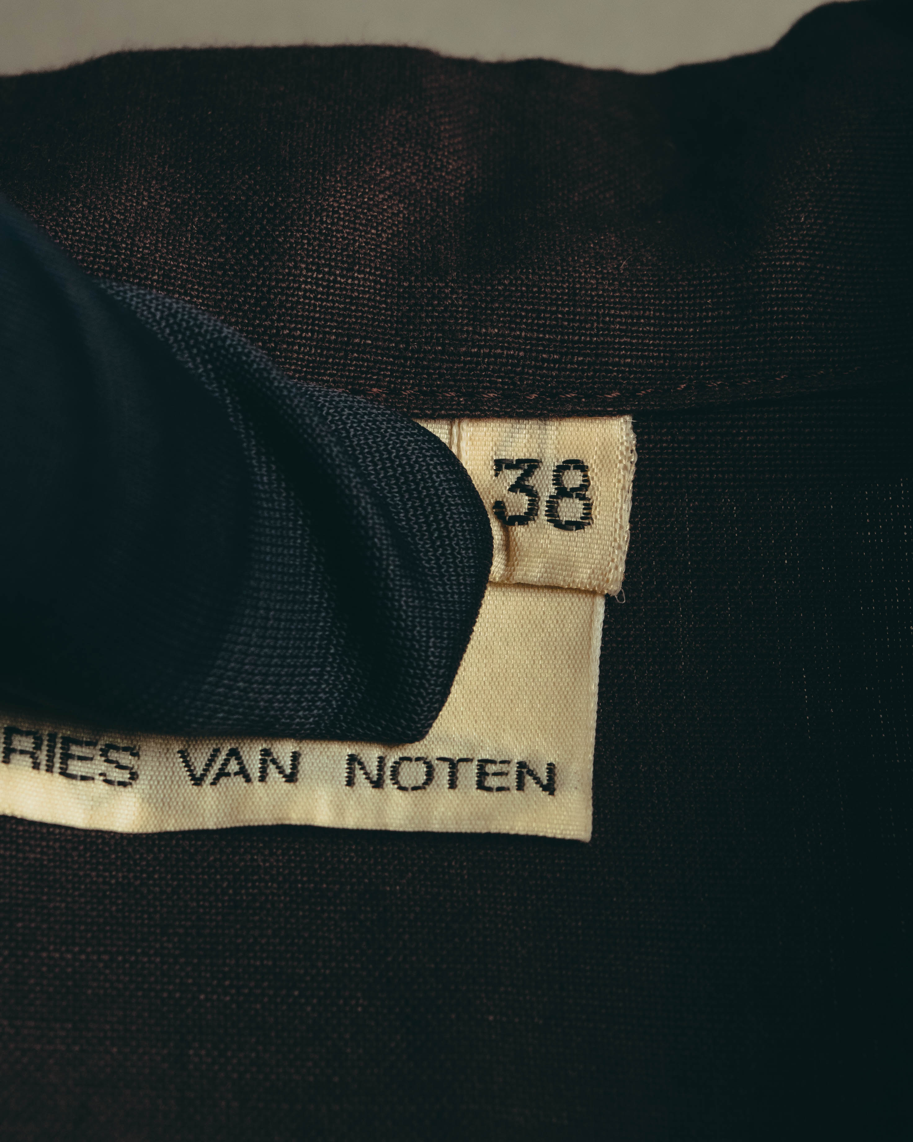 -SPECIAL- “DRIES VAN NOTEN” 90’s–00’s Rayon linen tailored long jacket and shorts set up