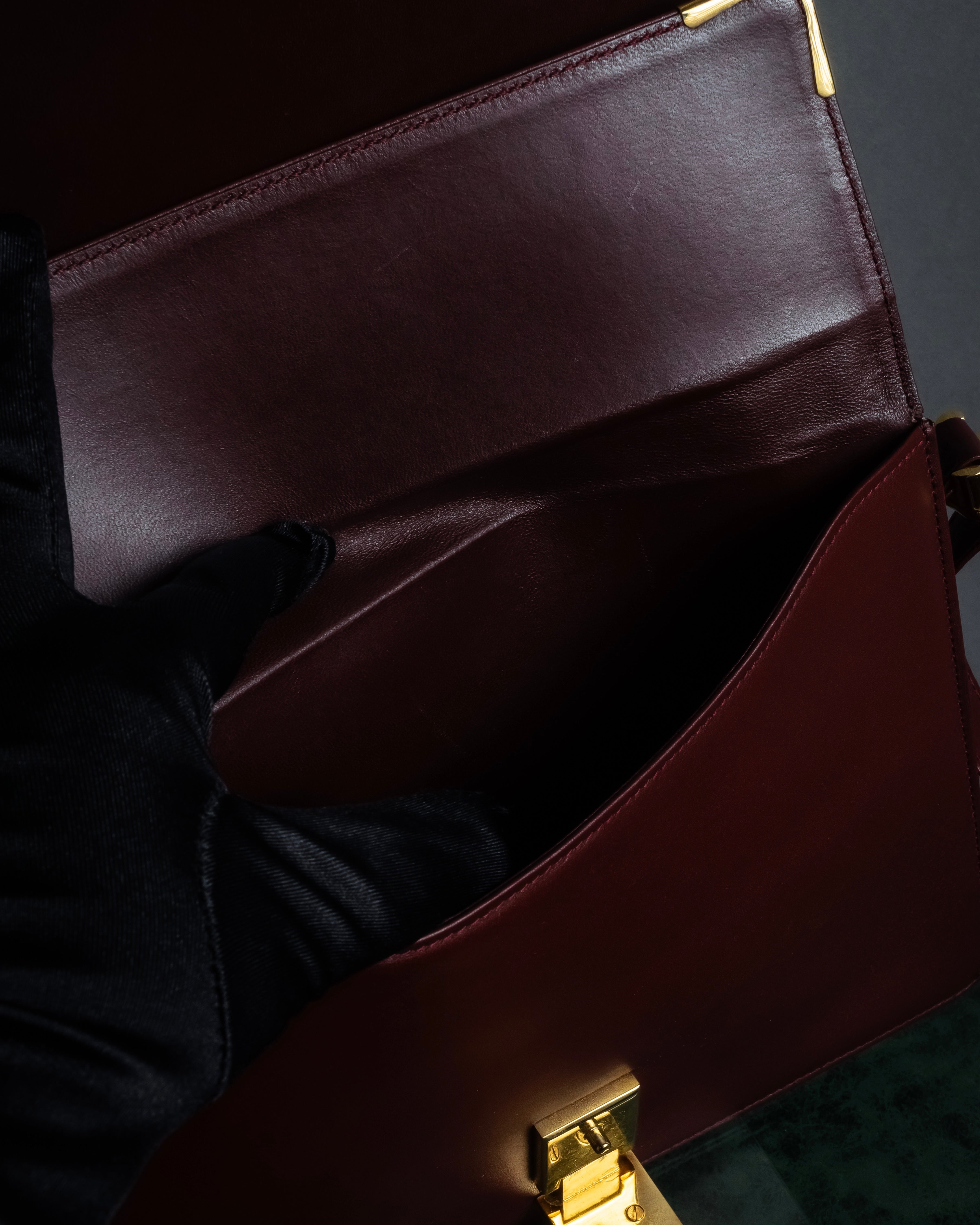 "Cartier" Les Must de Cartier geometric design shoulder bag