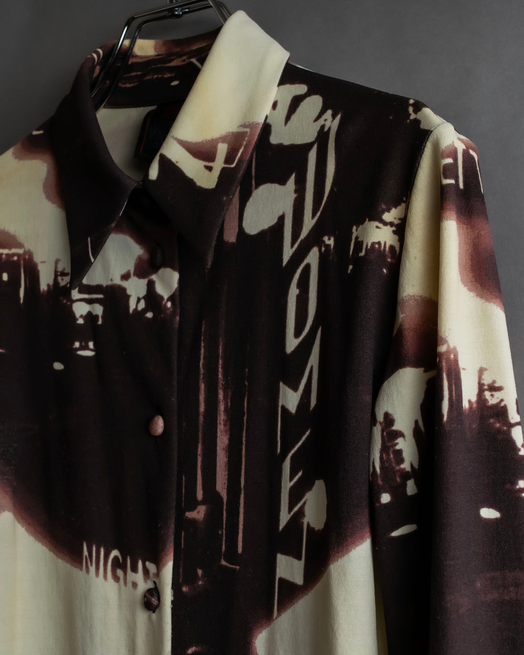 "JEAN PAUL GAULTIER" City night view graphic shirt