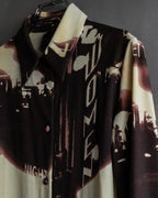"JEAN PAUL GAULTIER" City night view graphic shirt