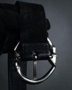 “GUCCI” 1996-2001 Horse leg leather belt