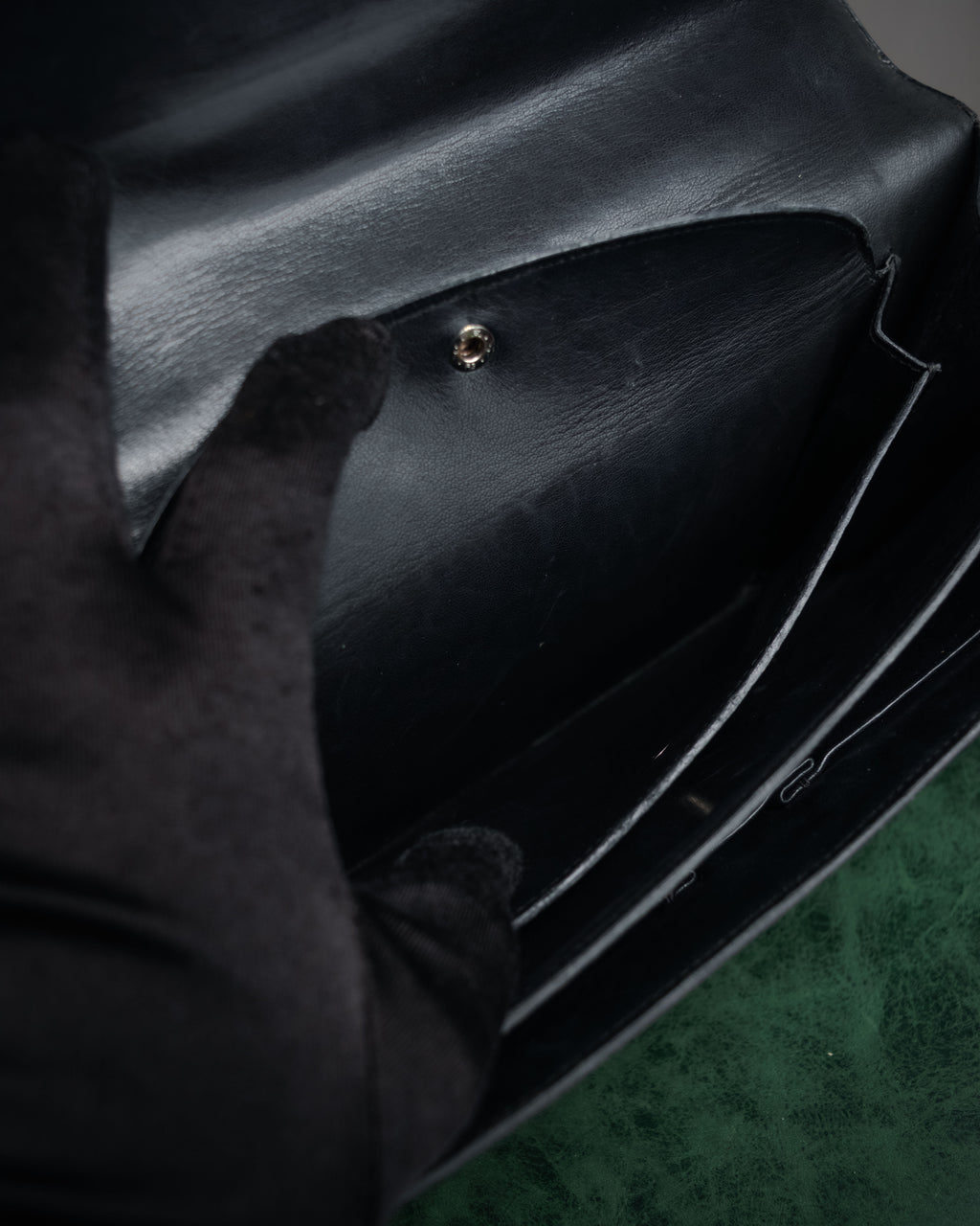 –SPECIAL– “HERMES” 50’s-60’s Escale box calf top handle bag