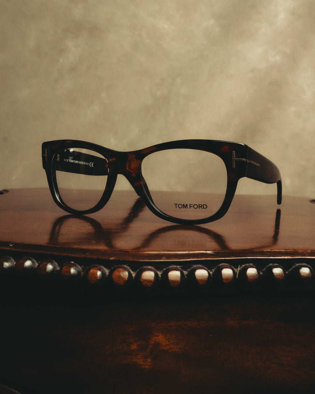 "TOM FORD" 10's Classic square eyeglasses