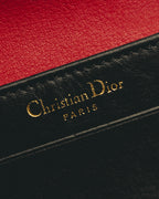 "Christian Dior" 80's-90's Black and red bifold wallet