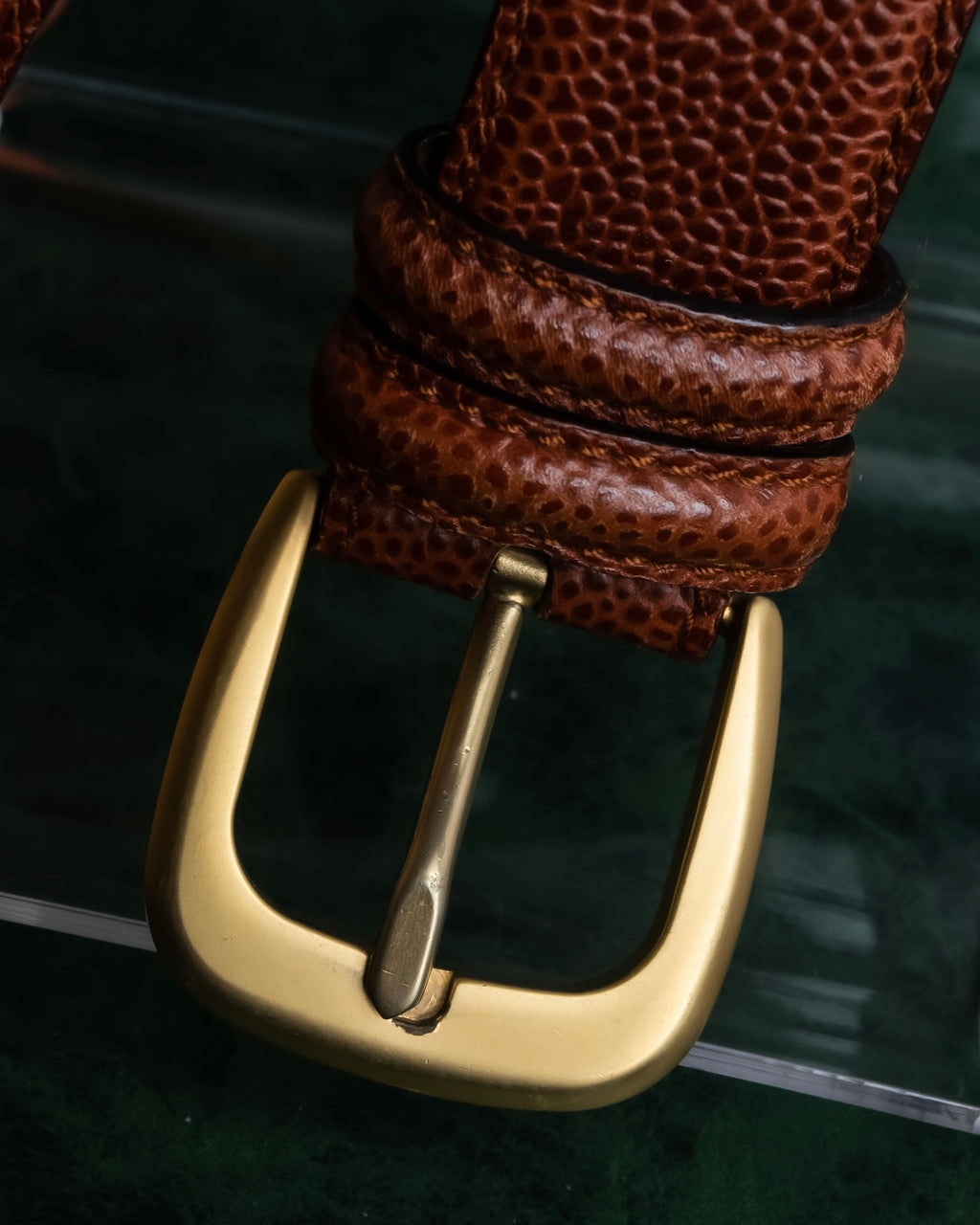 "Salvatore Ferragamo" Gancini motif chain design leather belt