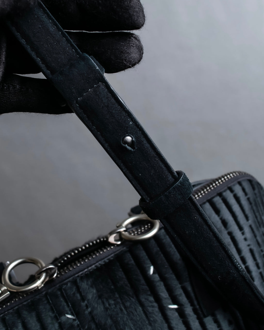 "MAISON MARGIELA" 5AC Harako leather corduroy combination 2way bag