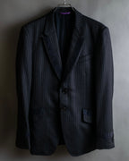 "PAUL SMITH" Satin-switched striped tailored jacket