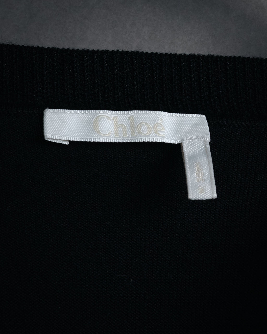 "Chloe" 2020 Lace-trimmed v-neck knit top