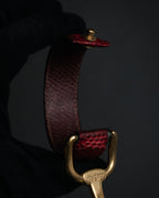 “GUCCI” 90’s-00’s Horsebit lizard leather bangle