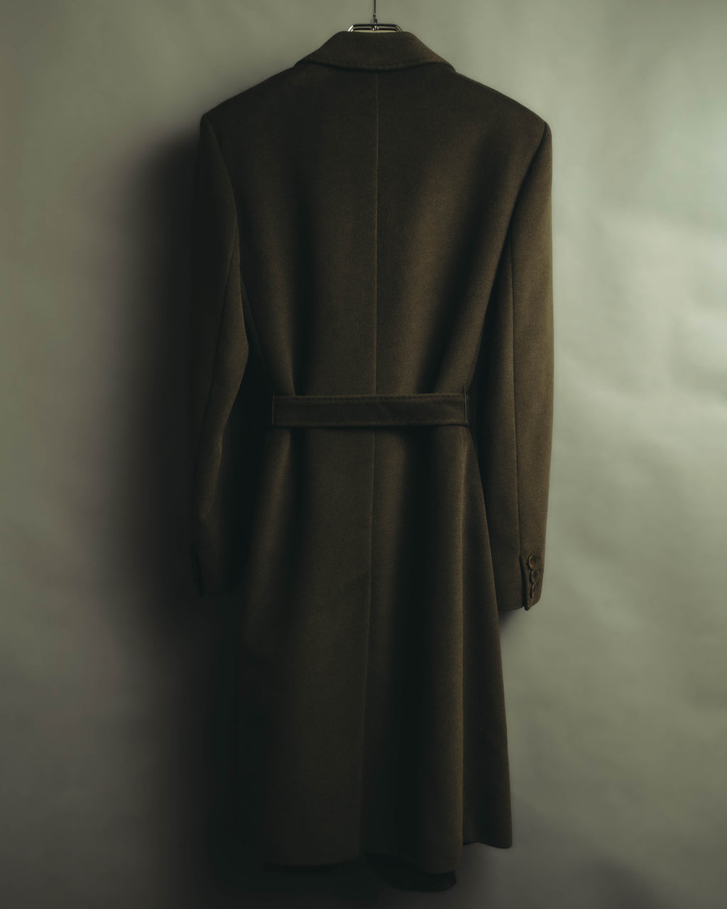 “Max Mara” 00’s Belted angora blend long coat