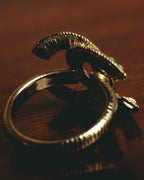 –SPECIAL– "CHANEL" Sculptural pearl double c costume ring