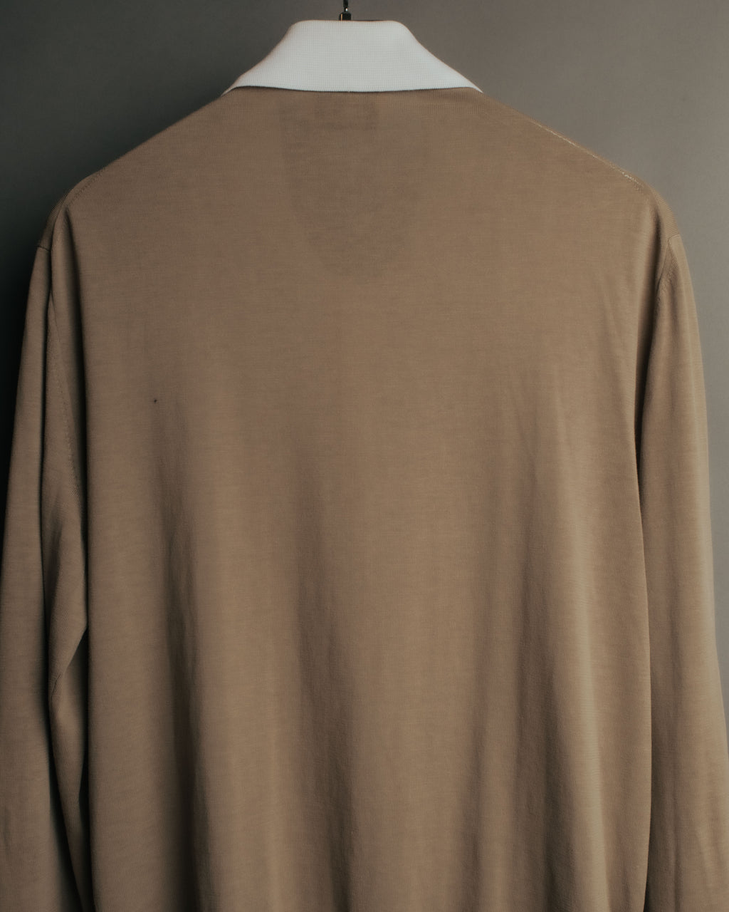 -SPECIAL- “HERMÈS” 90’s-00’s Trompe l’oeil cotton knit cardigan