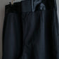 "SISLEY" Waistline switching design wide tapered slacks