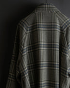 "PIERRE BALMAIN" Glen check belted gown coat